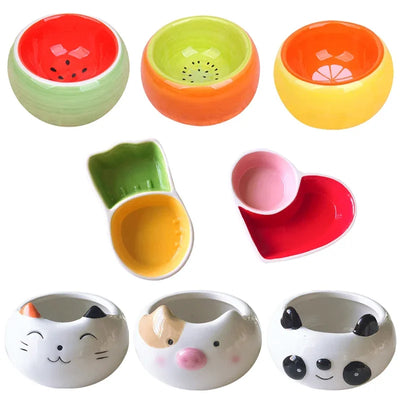 Ceramic Hamster Feeding Bowl