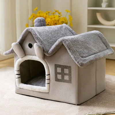 Foldable Cat House Kennel Bed Mat