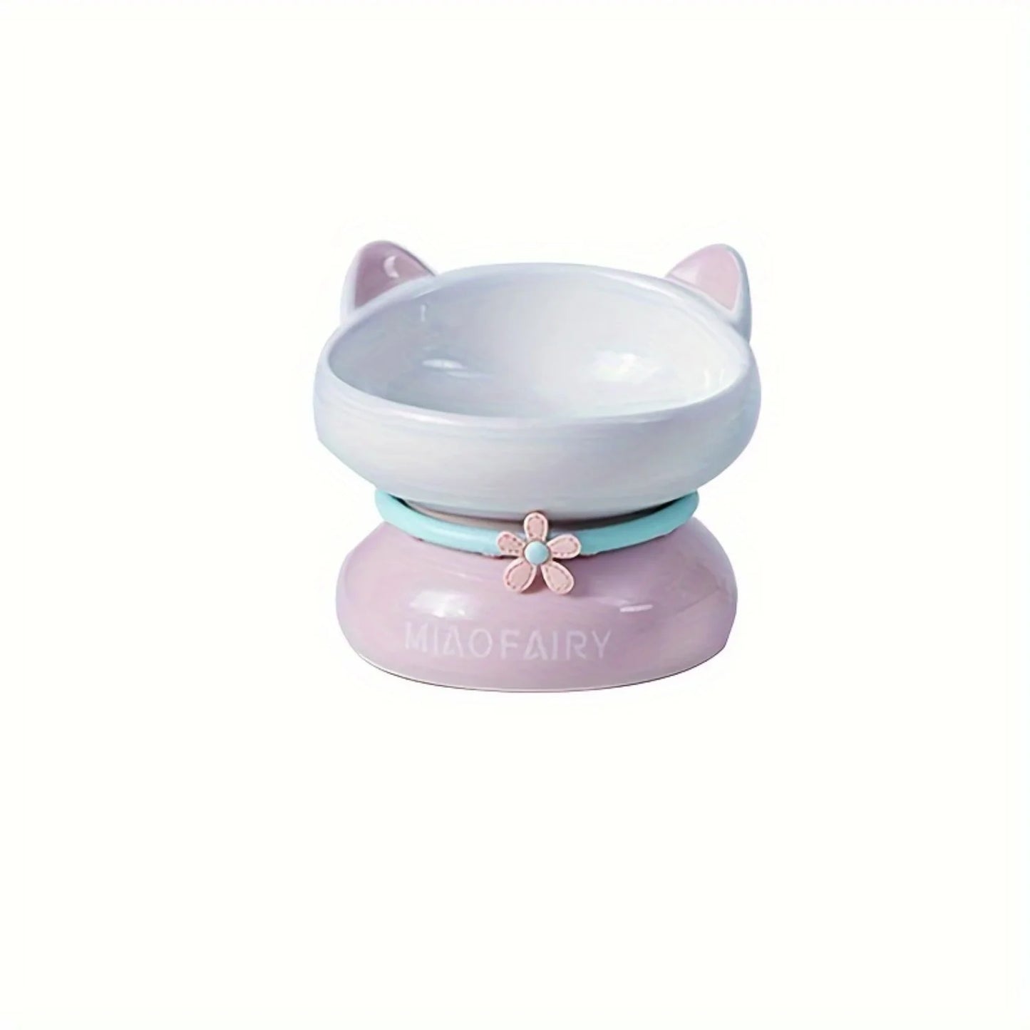 Elevated Ceramic Cat Bowl