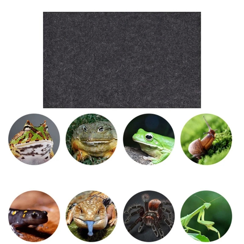 Black Terrarium Mat Bedding