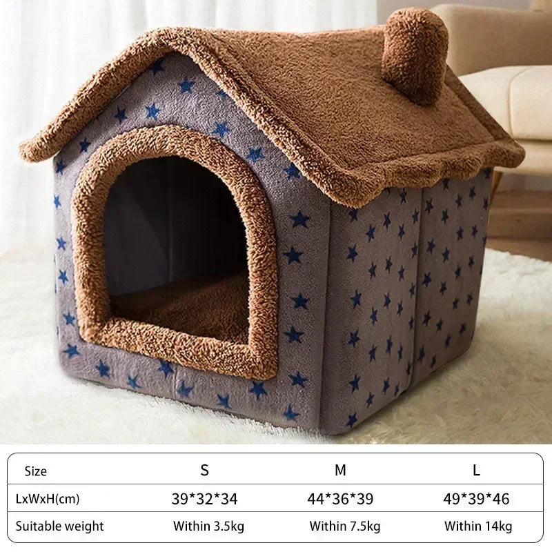 Foldable Cat House Kennel Bed Mat