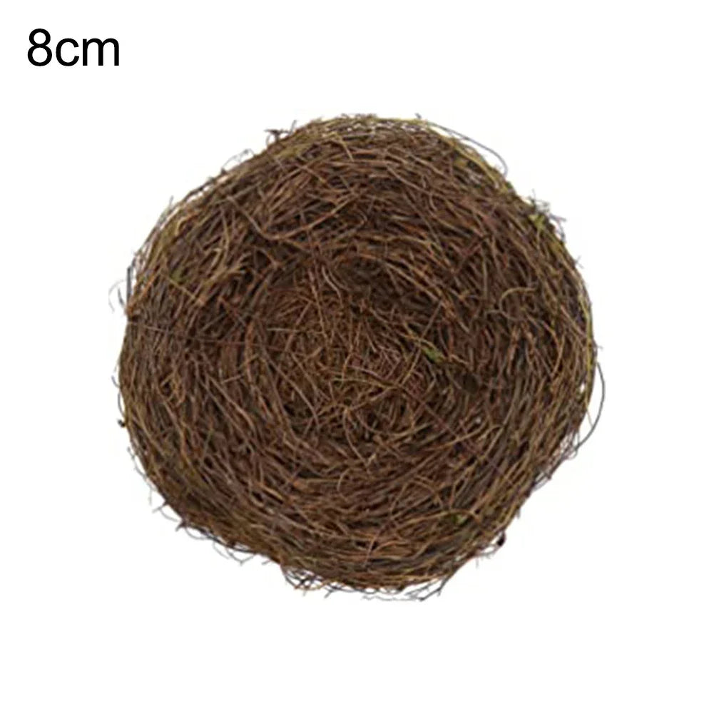 Vintage Round Rattan Bird's Nest