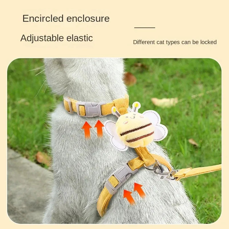 Stylish Cat Harness and Collar