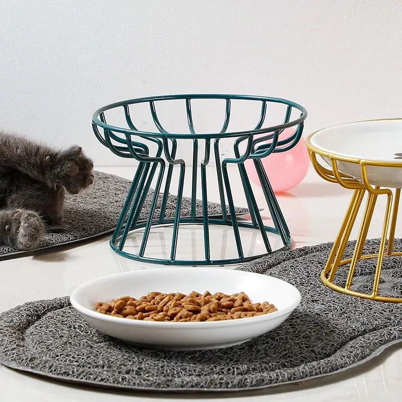 Pet Ceramic Bowl with Rack