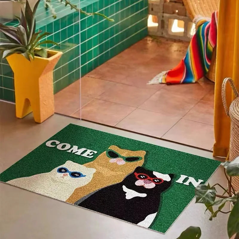 Paw Print Welcome Mat