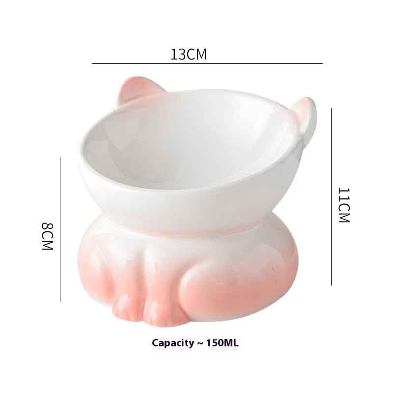 Neck Support Cat Bowl