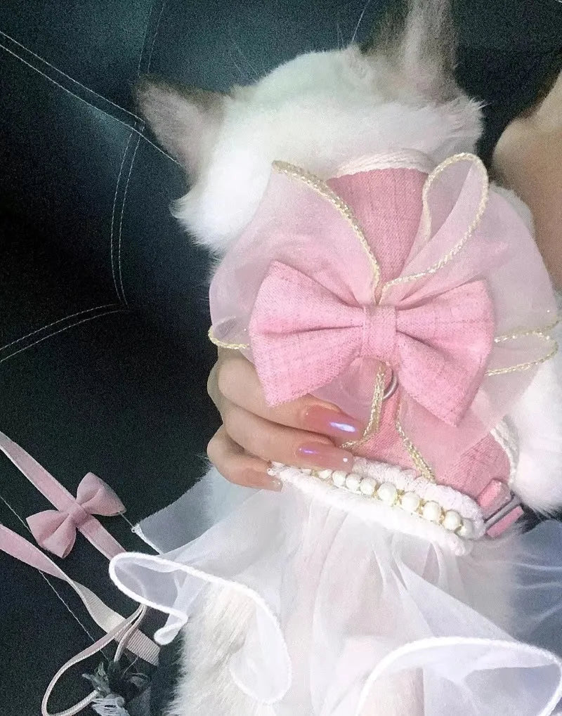 Cute Bowknot Cat Harness