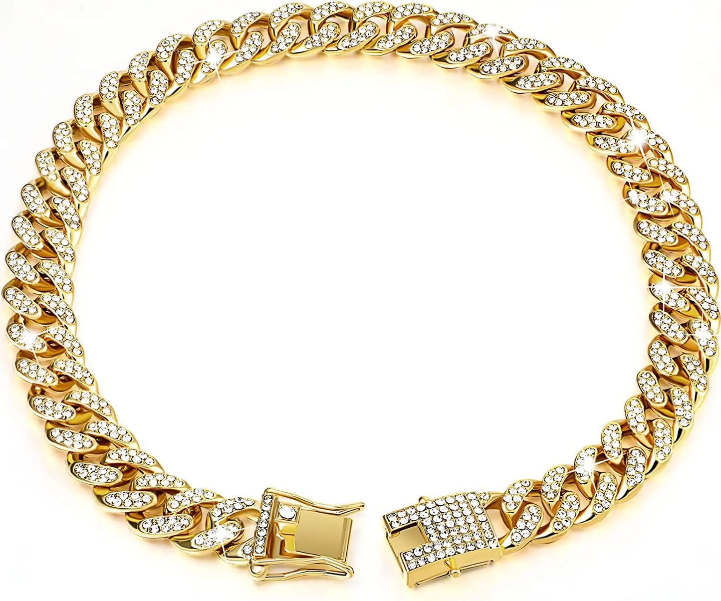 Luxury Gold Dog Chain Collar