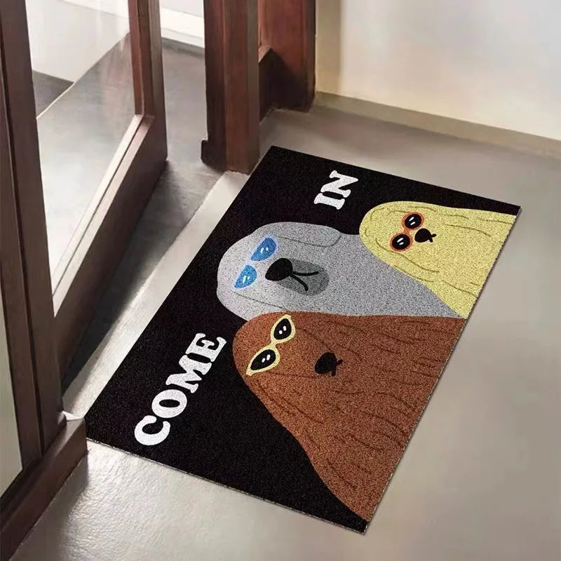 Paw Print Welcome Mat