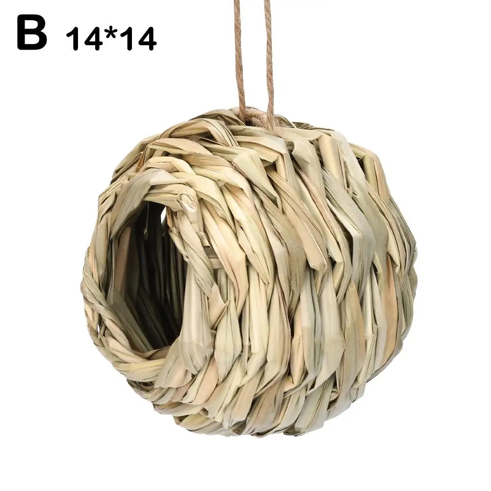 Woven Straw Parrot Nest
