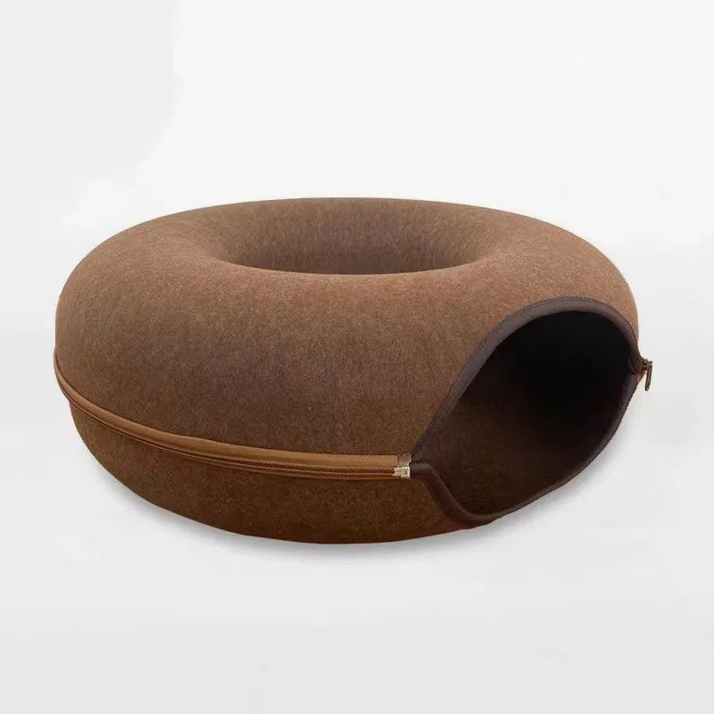Felt Cat Tunnel Bed