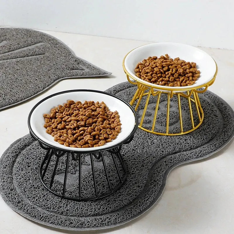 Pet Ceramic Bowl with Rack
