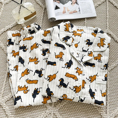 Dachshund Dog Print Pajamas