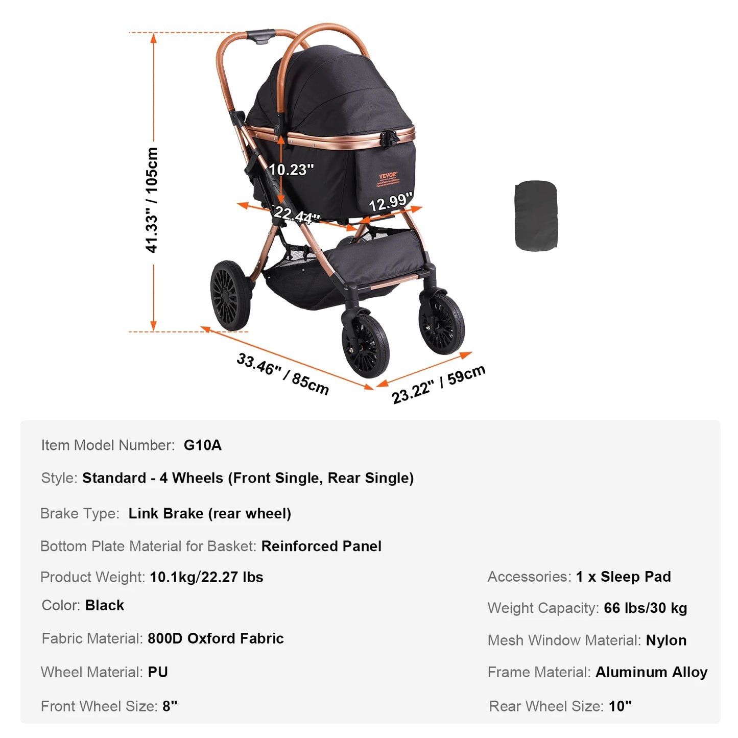Comfortable Pet Stroller