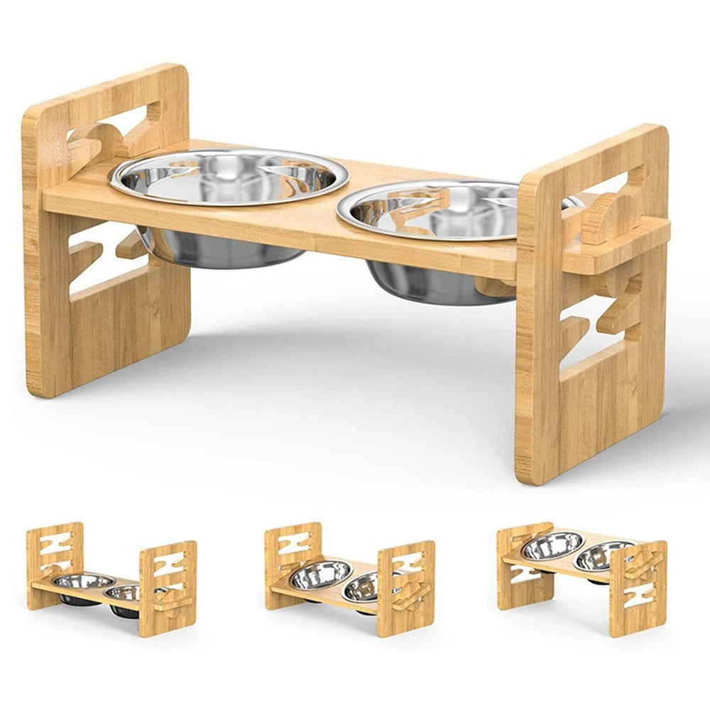 CustomFit Pet Wood Bowl
