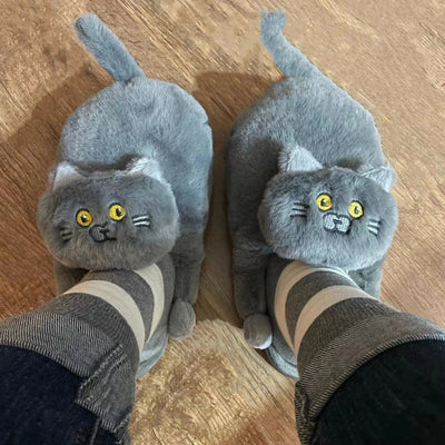 Funny Cat Floor Slippers