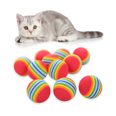 Rainbow Cat Ball Toy