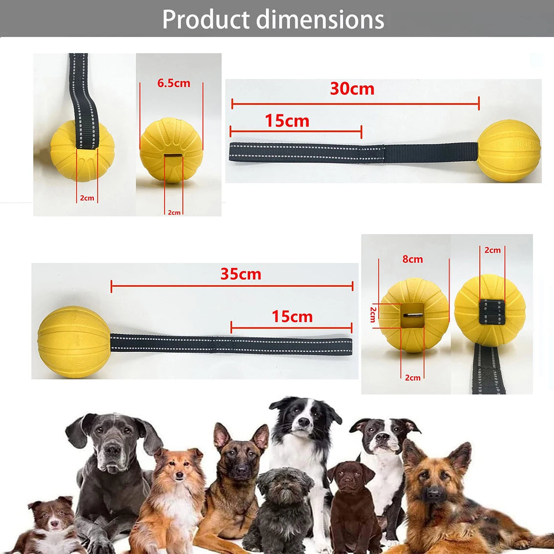Dog Toy Balls On a Rope