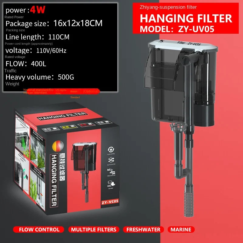 Wall-Mounted Aquarium Filter