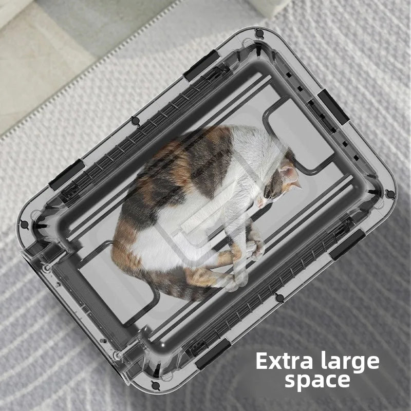 Rolling Plastic Dog Kennel