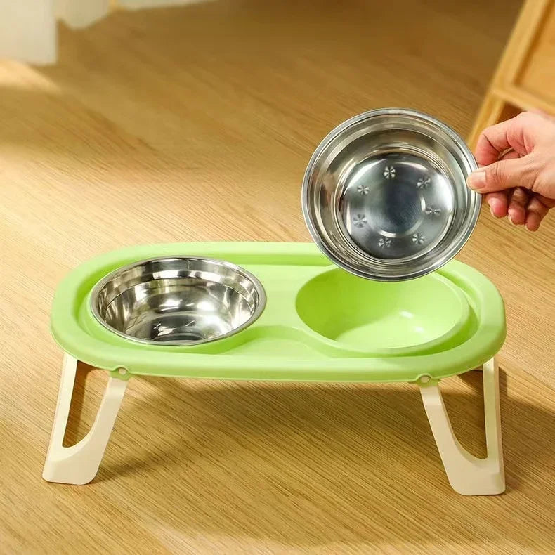 Foldable Cat Feeder Bowl