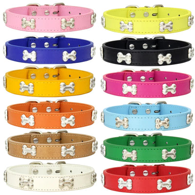 Dog Collar with Bone
