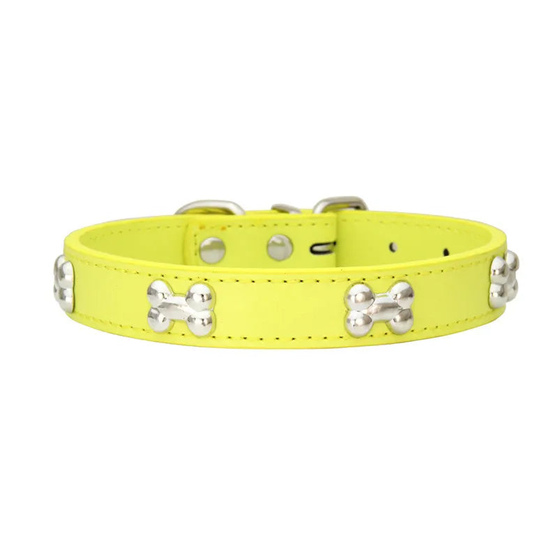 Dog Collar with Bone