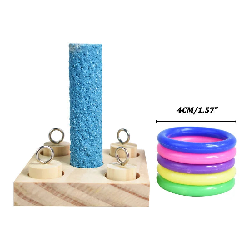 Bird Training Toys Wooden Set