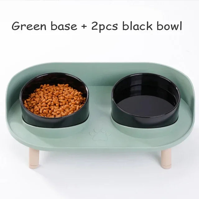 Adjustable Double cat Feeder