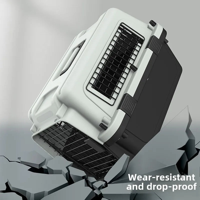 Rolling Plastic Dog Kennel