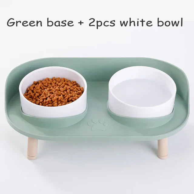 Adjustable Double cat Feeder