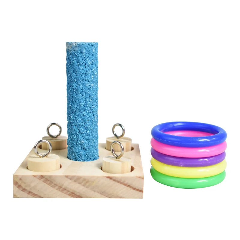 Bird Training Toys Wooden Set