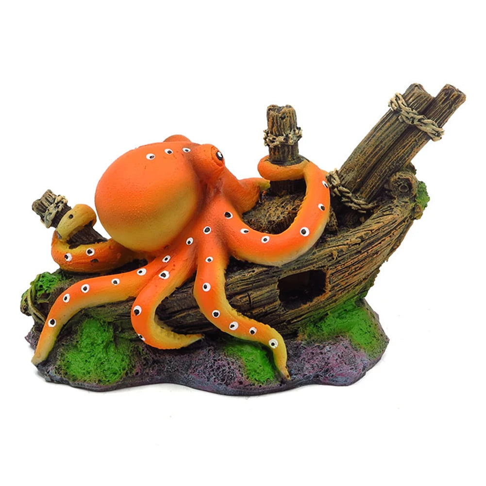 Artificial Octopus Tank Decor