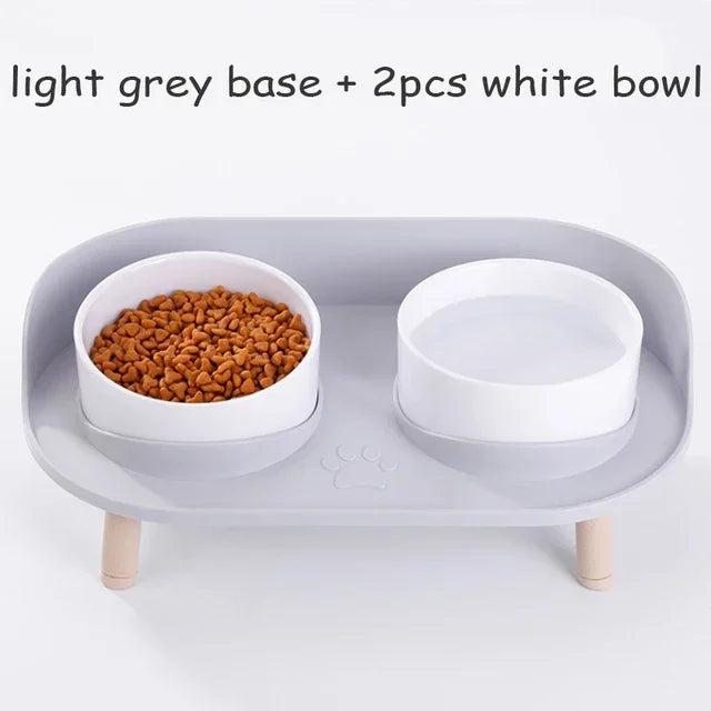 Adjustable Double cat Feeder