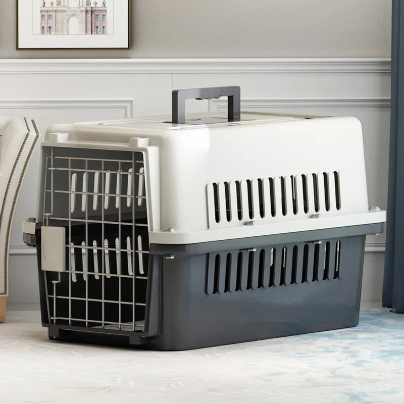 Rolling Plastic Dog Kennel