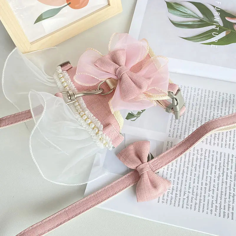 Cute Bowknot Cat Harness
