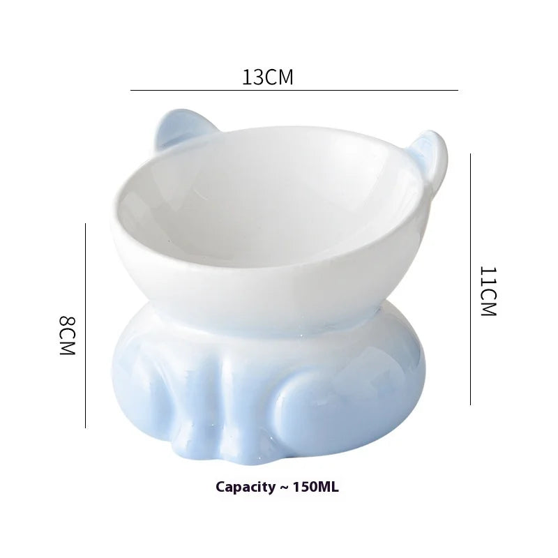 Neck Support Cat Bowl