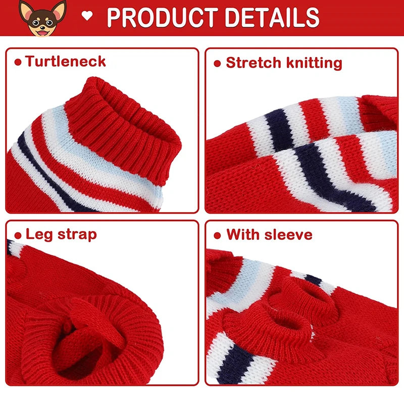 Winter Stripes Dog Sweater