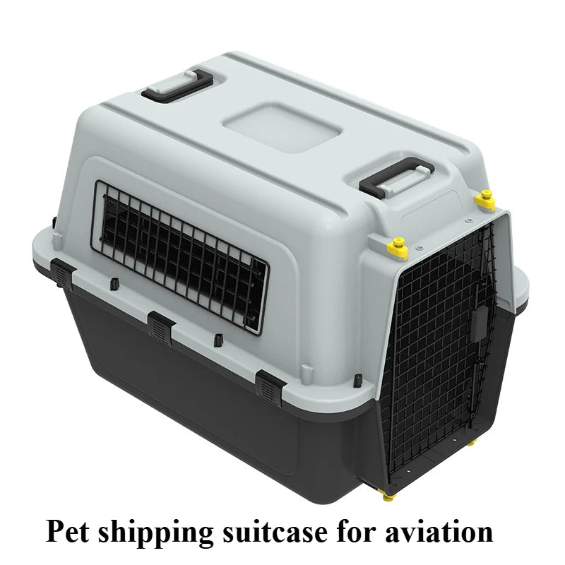 Rolling Plastic Dog Kennel