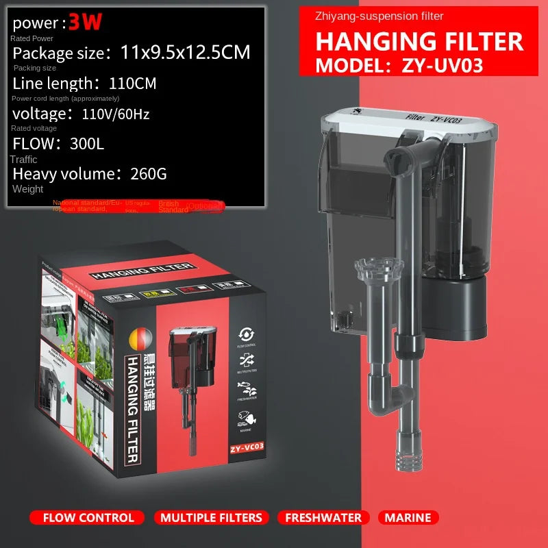 Wall-Mounted Aquarium Filter