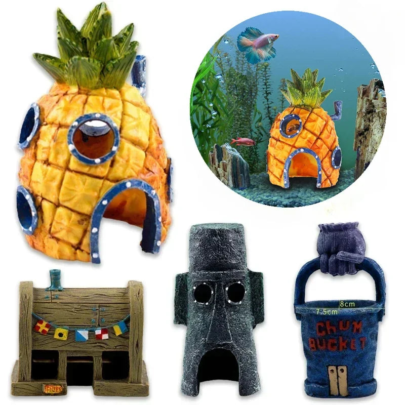 Fish House Aquarium Decor