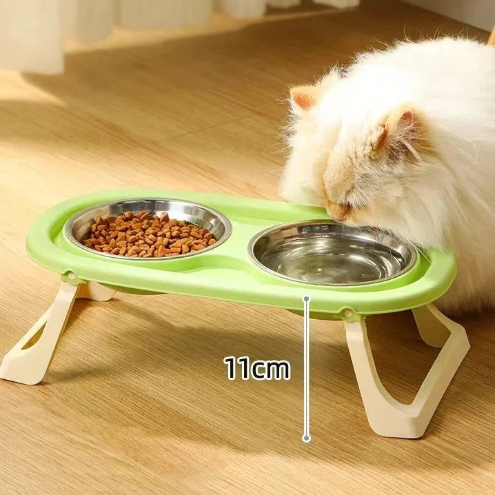 Foldable Cat Feeder Bowl