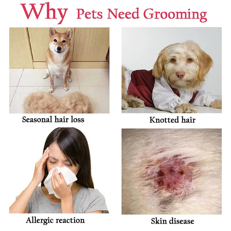 Pet Grooming Rake Comb