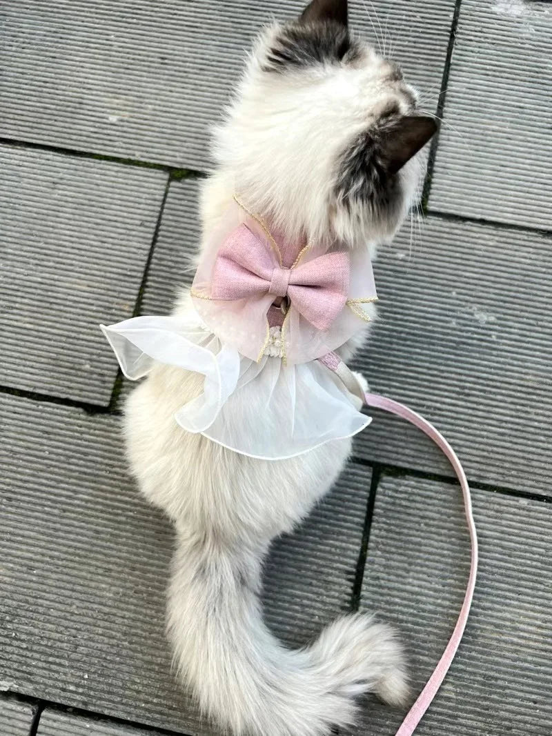 Cute Bowknot Cat Harness