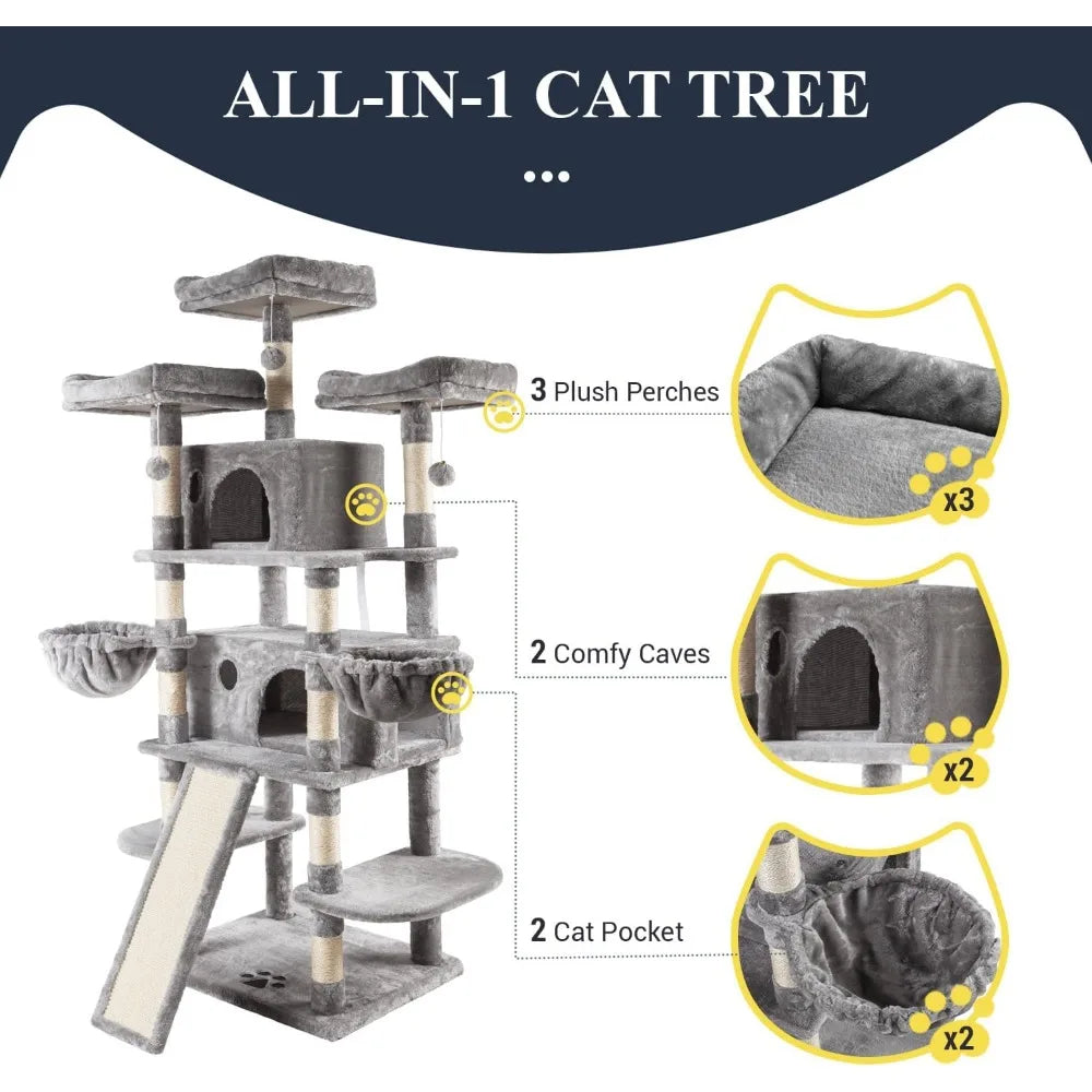 Multi-Level Cat Tree with Condo