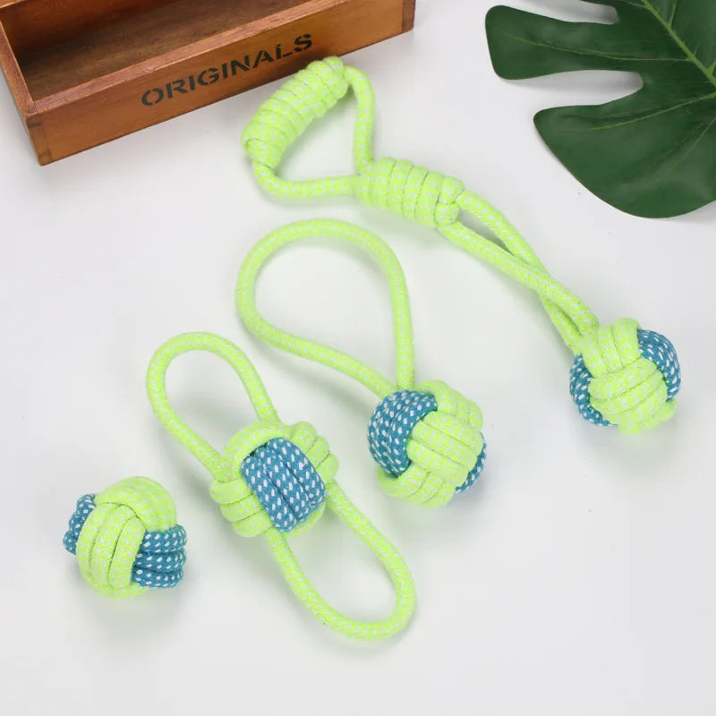 Interactive Cotton Dog Toy Rope