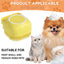 Dog Bathing & Massage Brush with Shampoo Dispenser