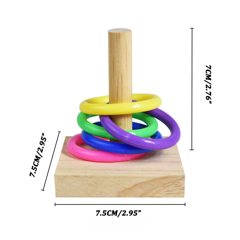 Bird Training Toys Wooden Set