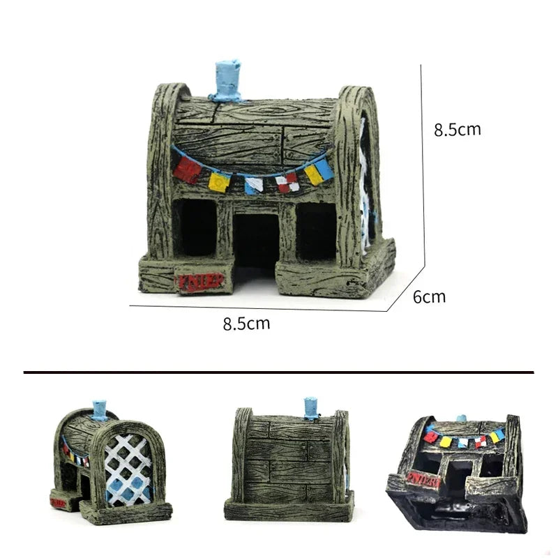 Fish House Aquarium Decor