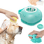 Dog Bathing & Massage Brush with Shampoo Dispenser